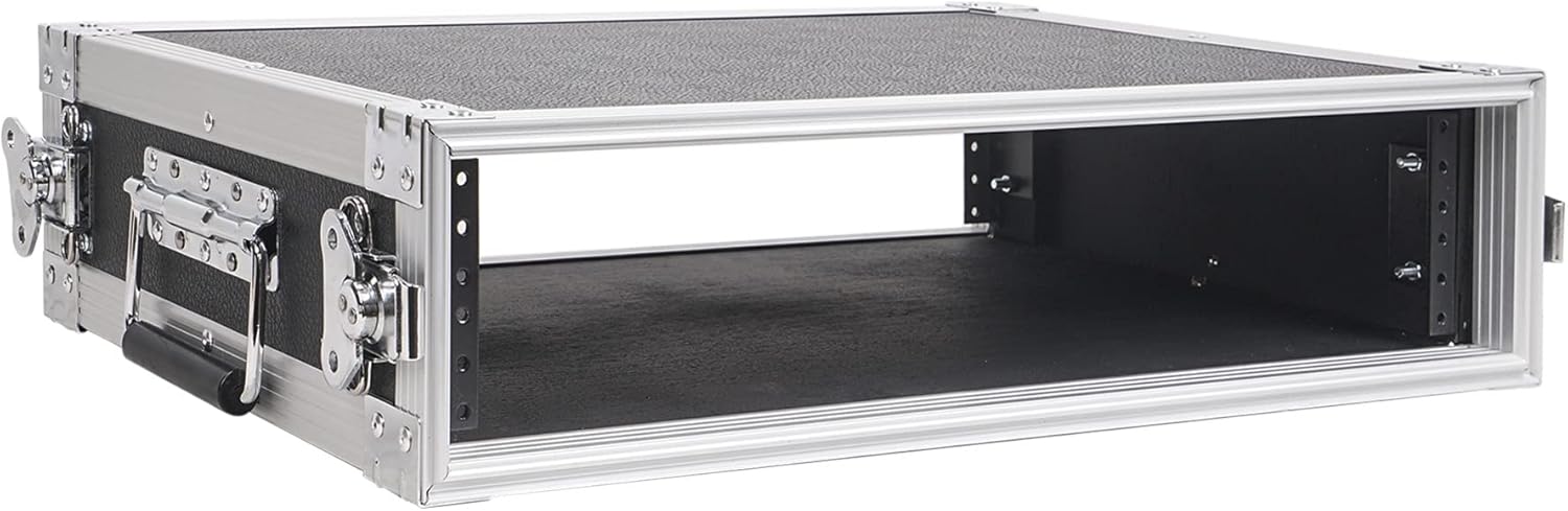 Sound Town 2U PA/DJ Rack Case for Ultimate Gear Protection