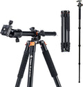 Fotopro Horizontal Camera Tripod 75 in Ball Head - Travel Ready