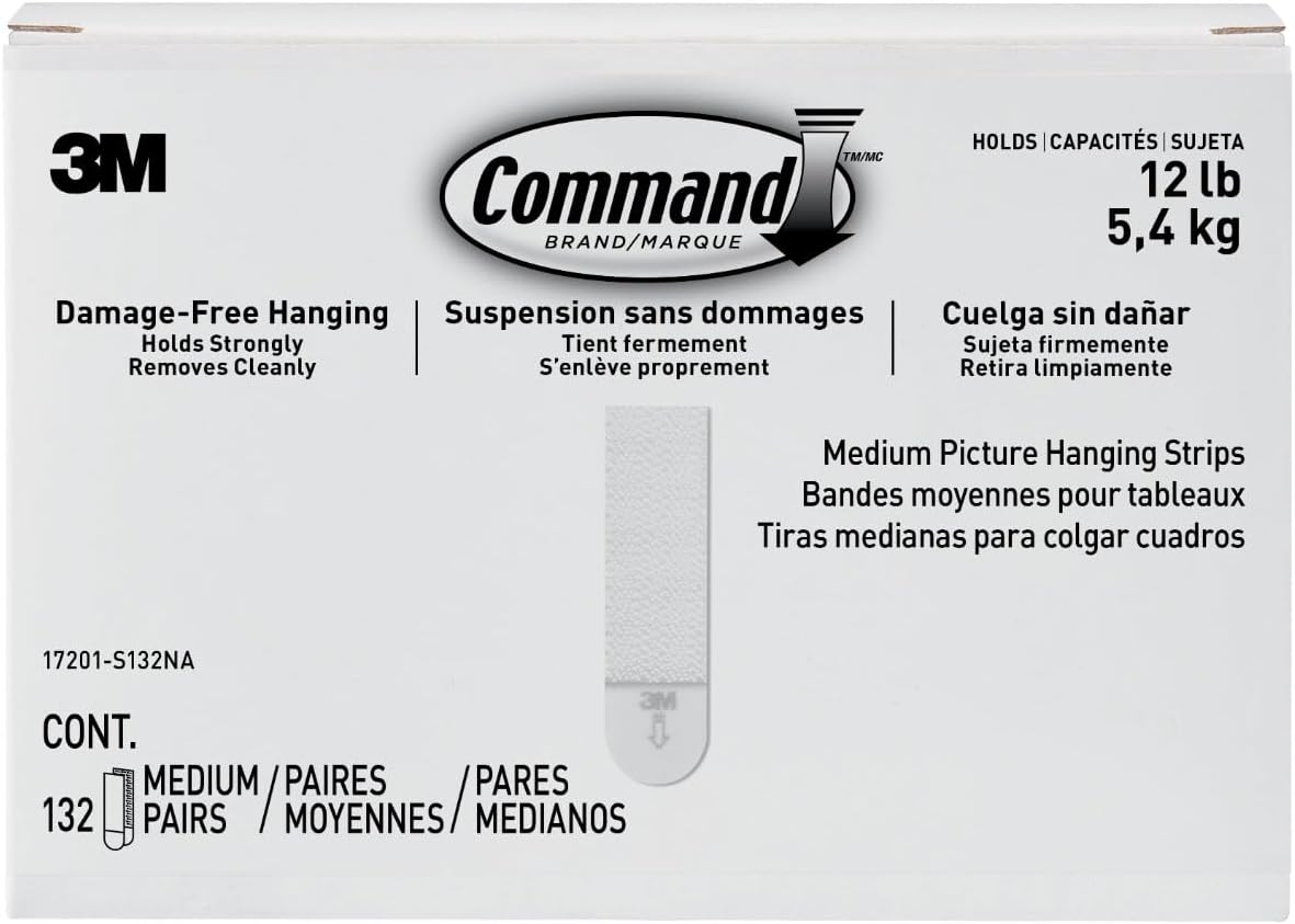 Command Medium Picture Hanging Strips for Damage-Free Decor