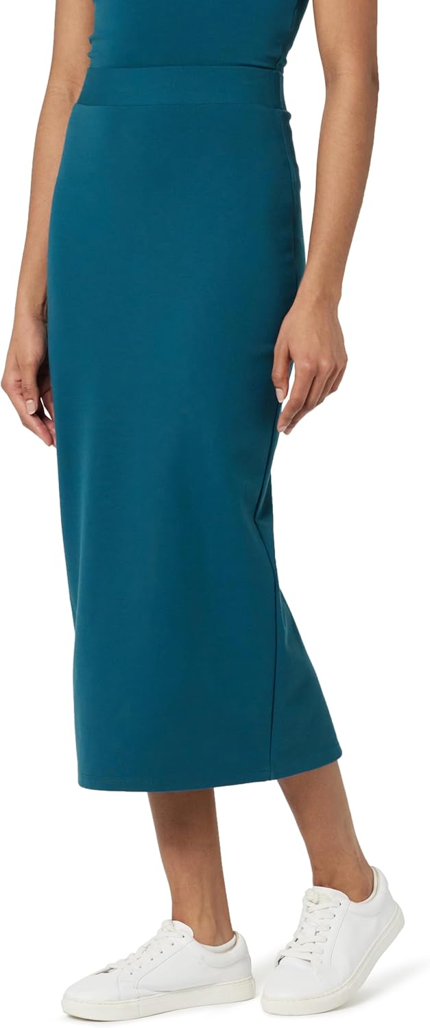 The Drop Women's Esmeralda Midi Skirt for Effortless Style