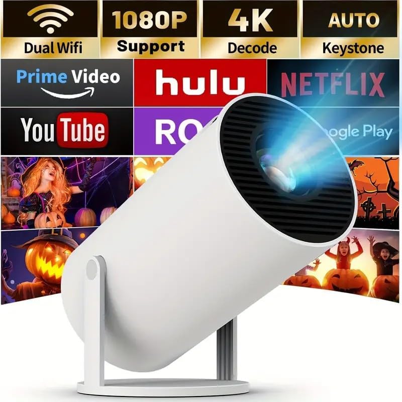 AIMPIRE Mini 4K Projector: Smart, Portable, Stunning!