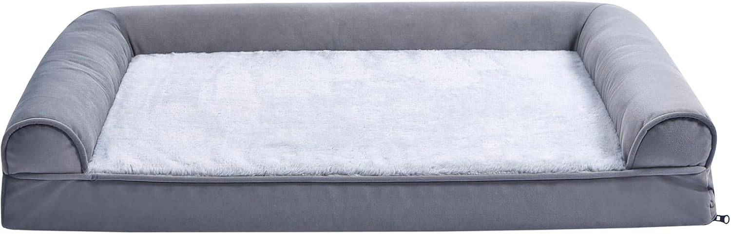 Couch-Style Dog Bed with Premium Foam for Comfort and Support