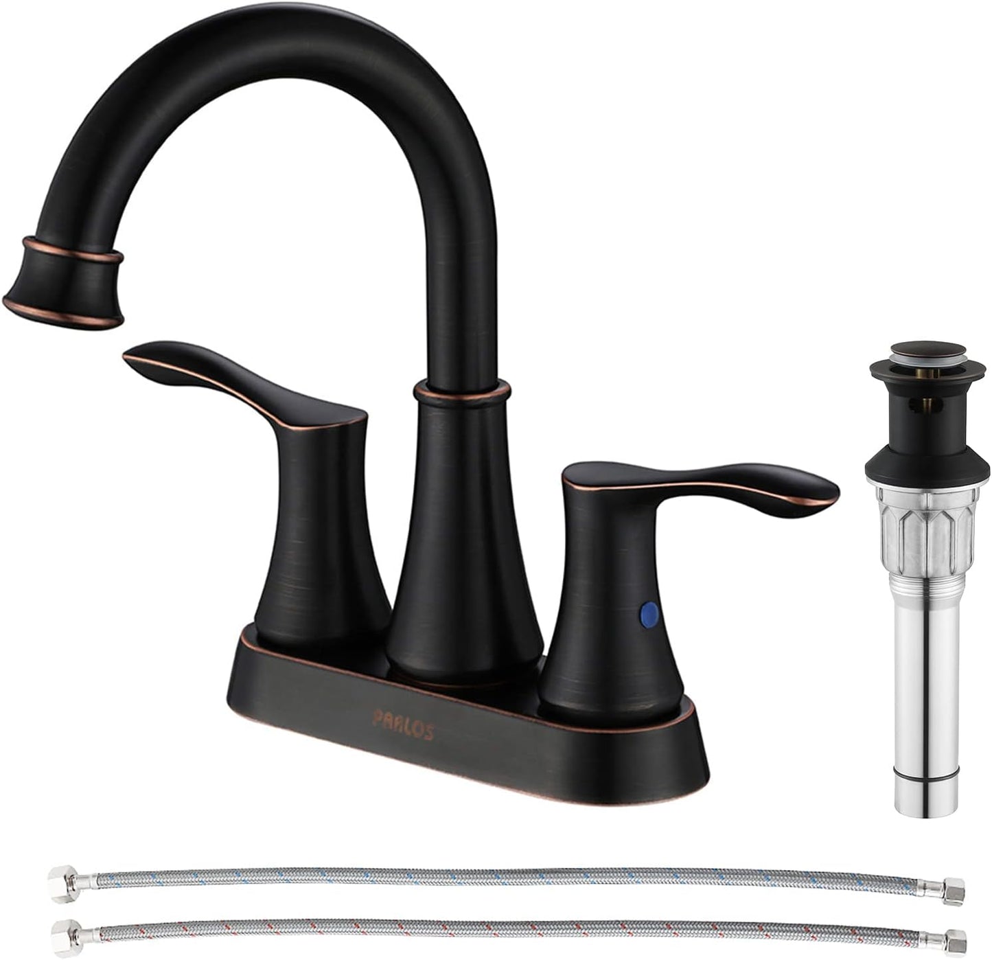 PARLOS 2-Handle Bathroom Sink Faucet with High Arc Spout