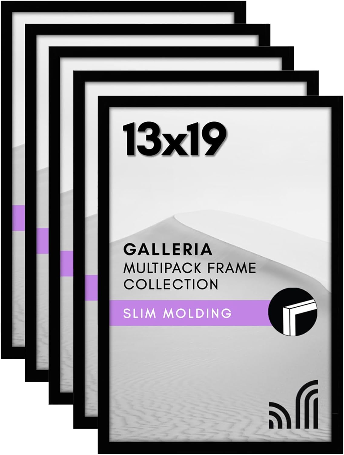 Americanflat 13x19 Picture Frame Set of 5 for Wall Display