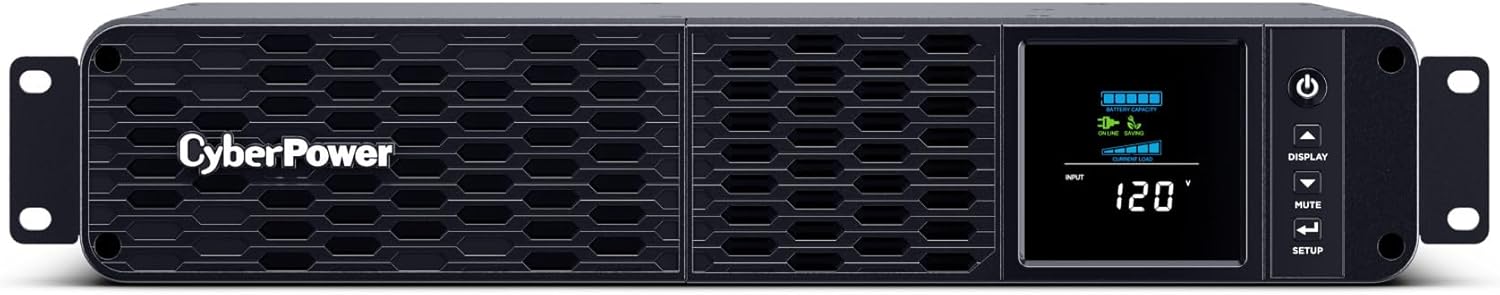 CyberPower CP2000PFCRM2U UPS Battery Backup with Surge Protection