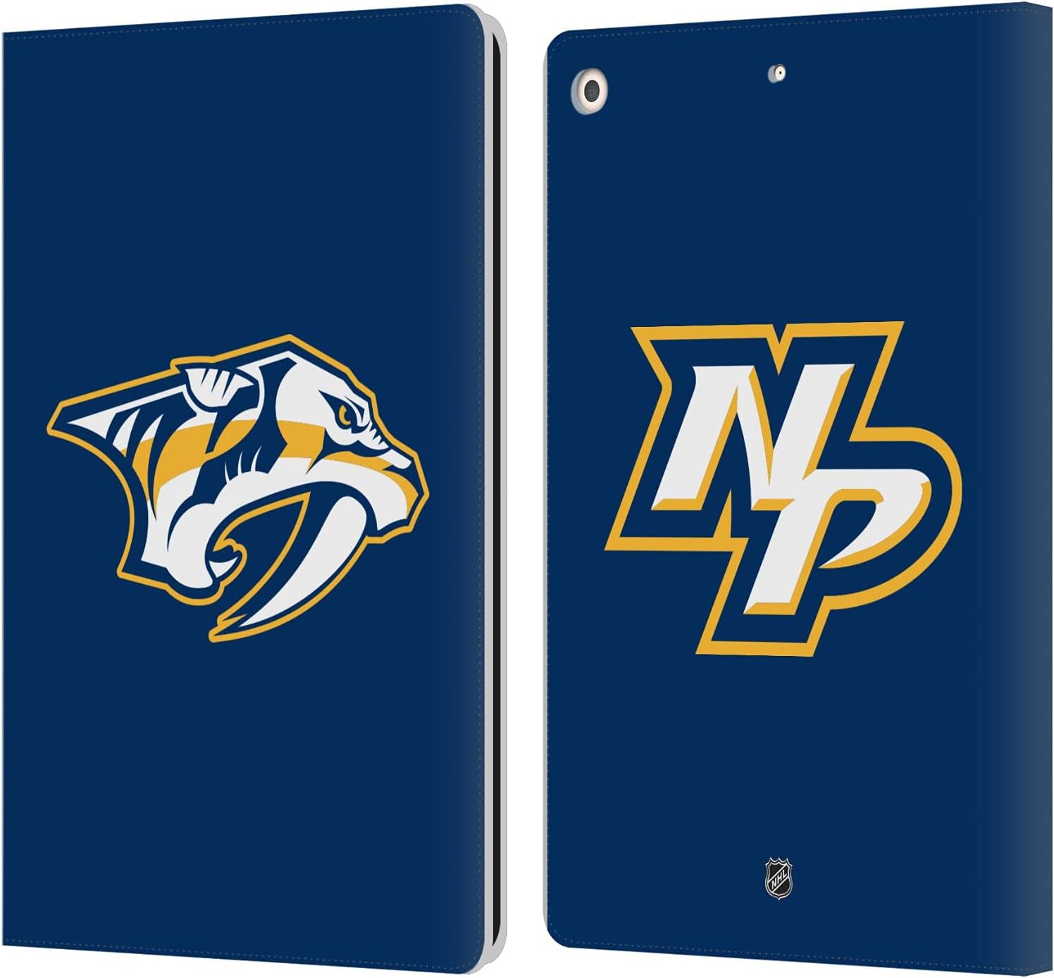 NHL Nashville Predators Leather Wallet Case for iPad 10.2 2019-2021