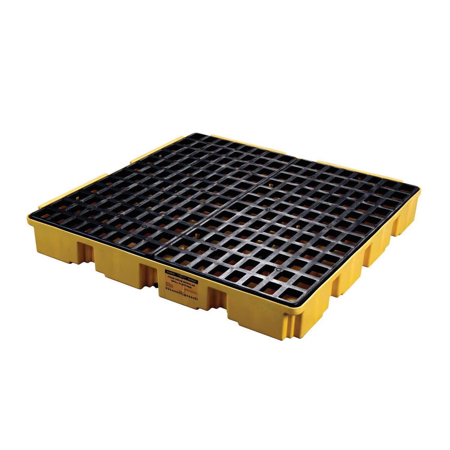 Eagle Square 4 Drum Spill Platform with Drain and Forklift Pockets