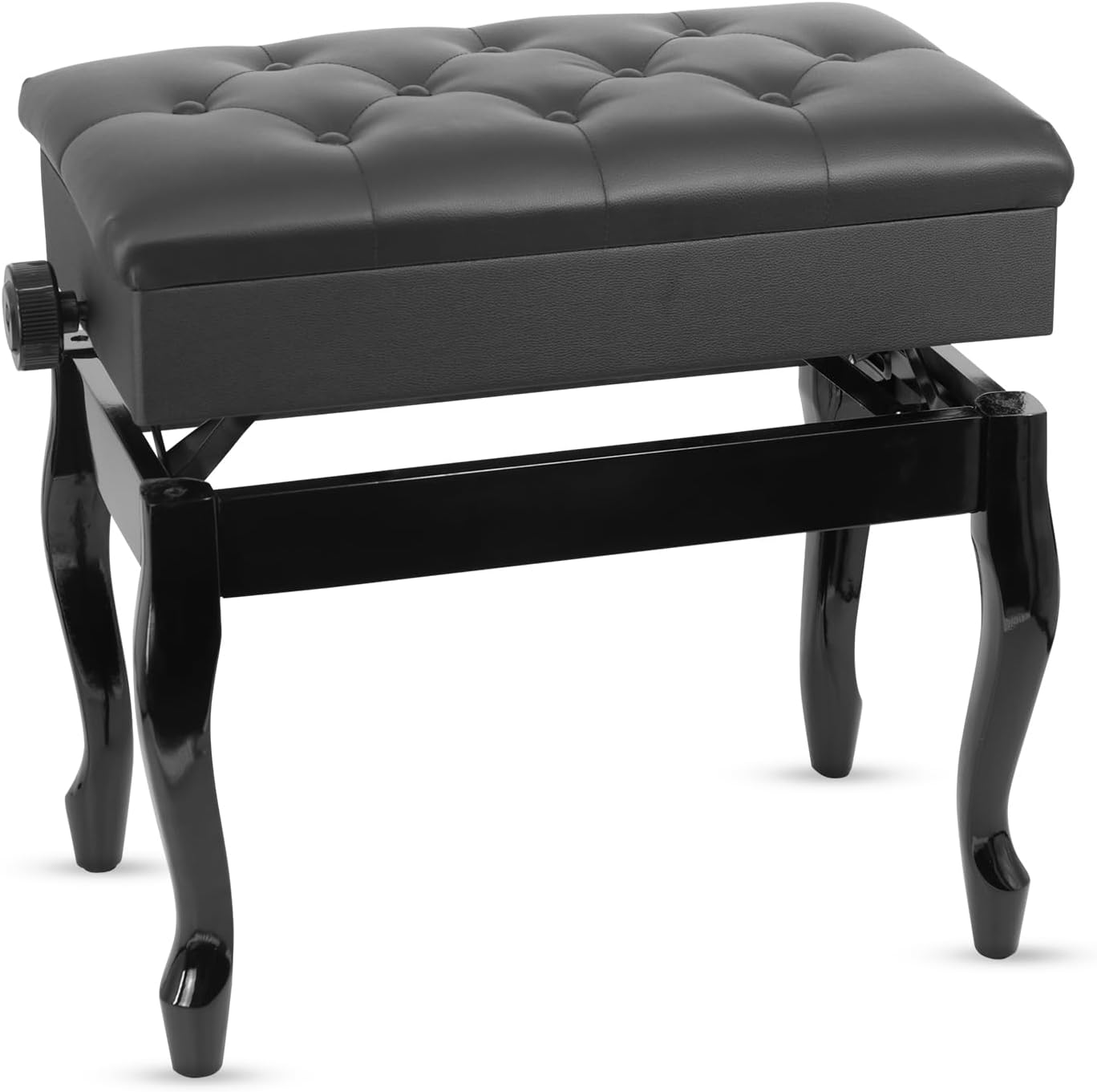 5 CORE Piano Bench with Storage and Adjustable Height for Comfort
