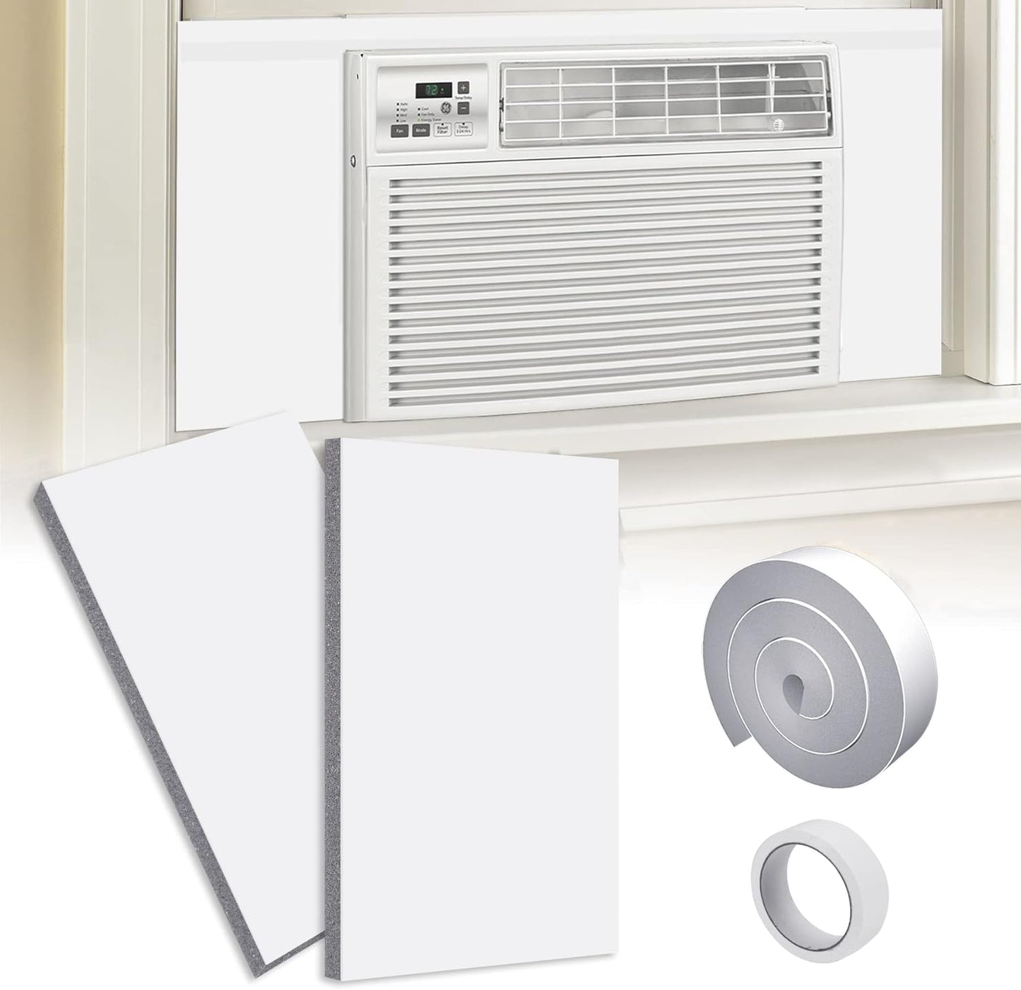 Wintcomfort White AC Insulation Panels - Maximize Cooling Efficiency!