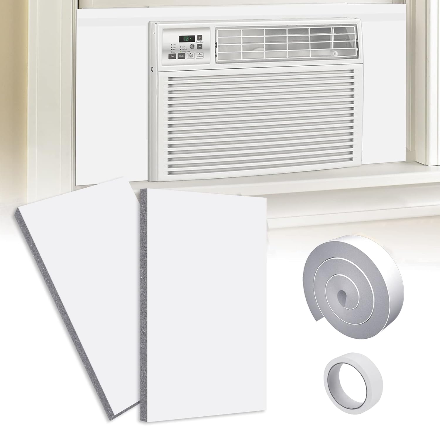Wintcomfort White AC Insulation Panels - Maximize Cooling Efficiency!