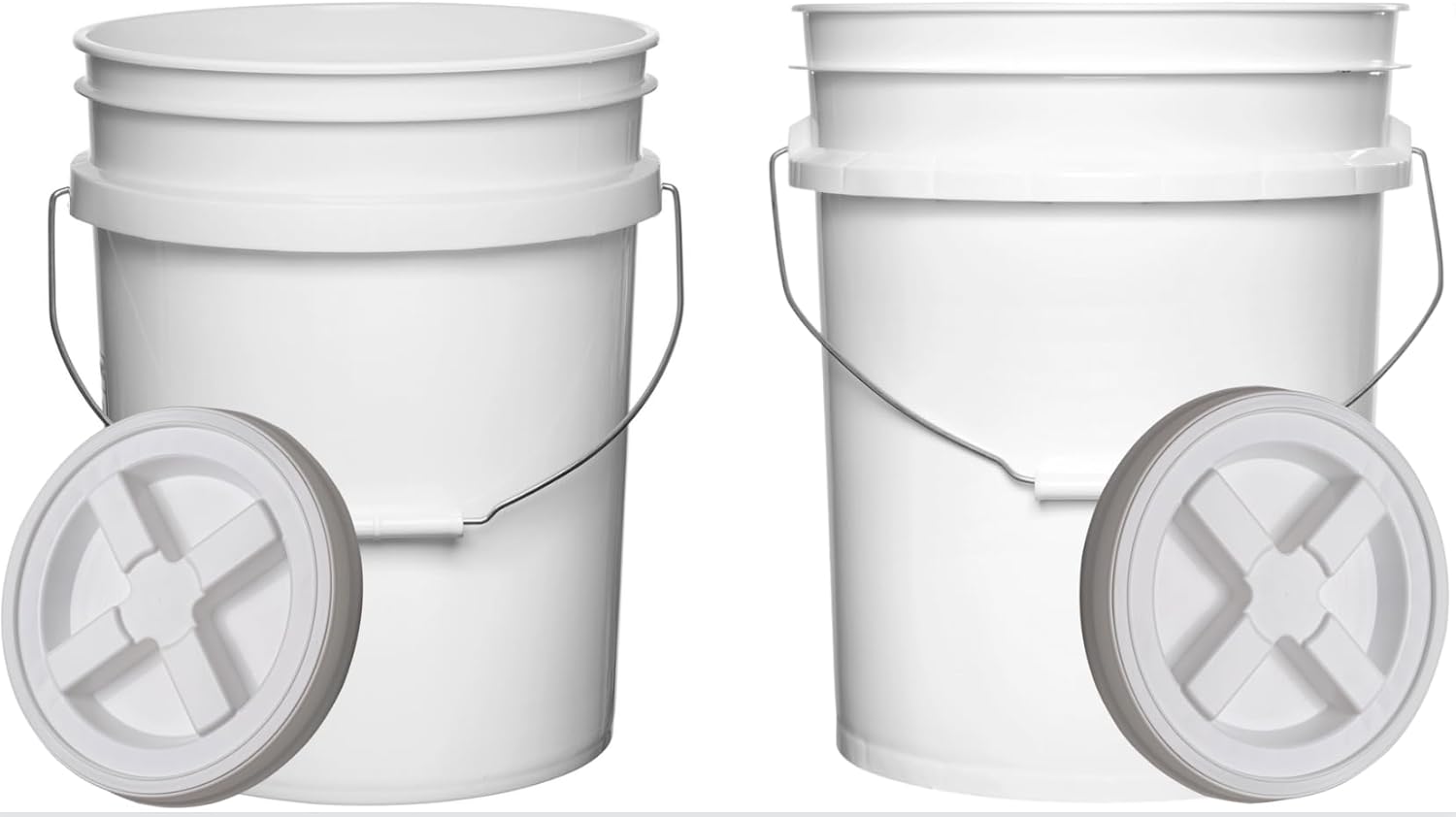 Food Grade 5 Gallon Plastic Bucket with Air Tight Lid for Storage