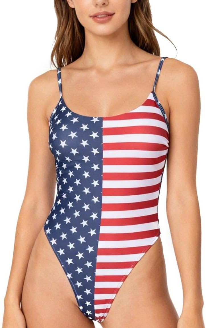 Women's Sexy One Piece Bathing Suit with High Cut Leg Design