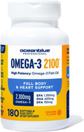 Oceanblue Professional Omega-3 2100 Triple Strength Fish Oil - High