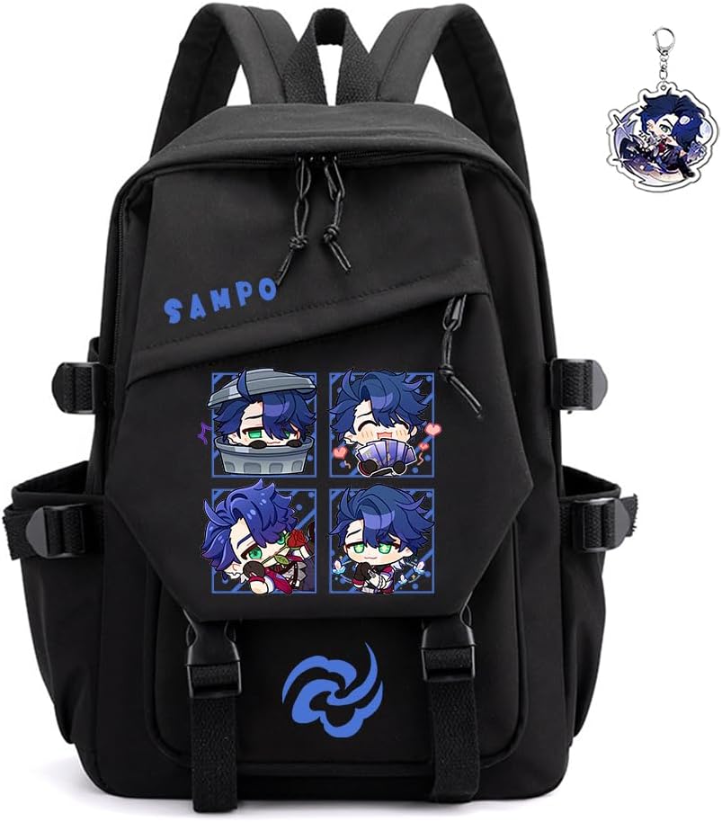Honkai Star Rail Backpack for Kawaii Anime Lovers - Firefly Black