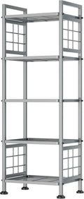 GIOTORENT 5-Wire Standing Storage Shelf - Narrow Metal Organizer