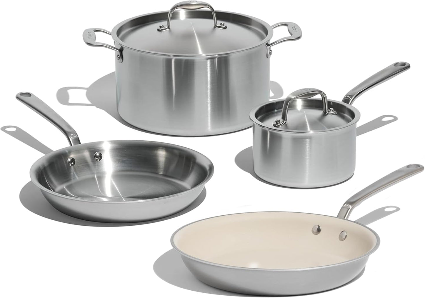 Professional Grade 6 Pc Stainless Steel Cookware Set - Crafted in Italy