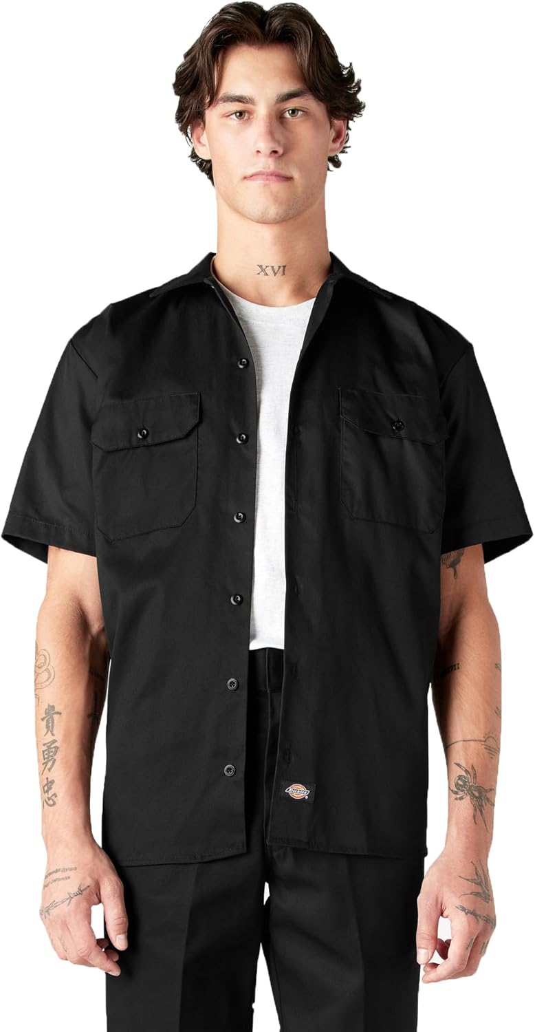 Dickies Mens Short Sleeve Work Shirt for Daily Wear and Style