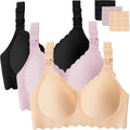 Gailife 3 Pack Nursing Bras for Breastfeeding - Seamless Wireless