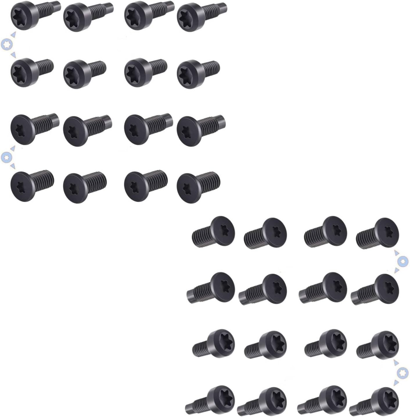 Premium Security Screws for Video Doorbells - Copper Material