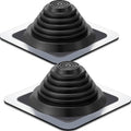 Yaocom Metal Roof Vent Boot - Seal Pipes 1/4-5-3/4 with EPDM Sleeve - 2 Pcs