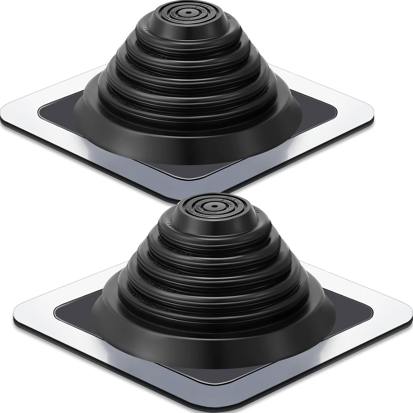 Yaocom Metal Roof Vent Boot - Seal Pipes 1/4-5-3/4 with EPDM Sleeve - 2 Pcs
