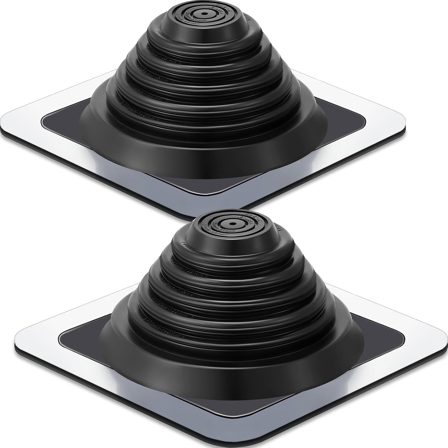 Yaocom Metal Roof Vent Boot - Seal Pipes 1/4-5-3/4 with EPDM Sleeve - 2 Pcs