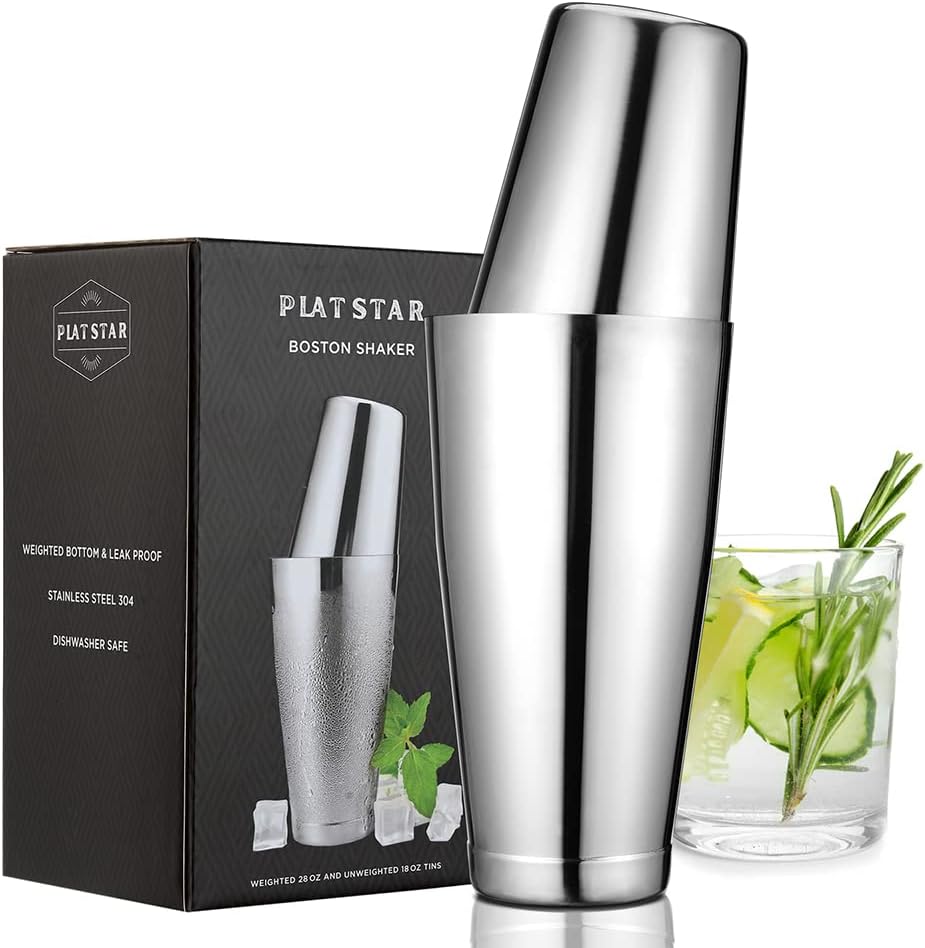 Plat Star Boston Shaker Set | Perfect Weighted Tins for Bartending