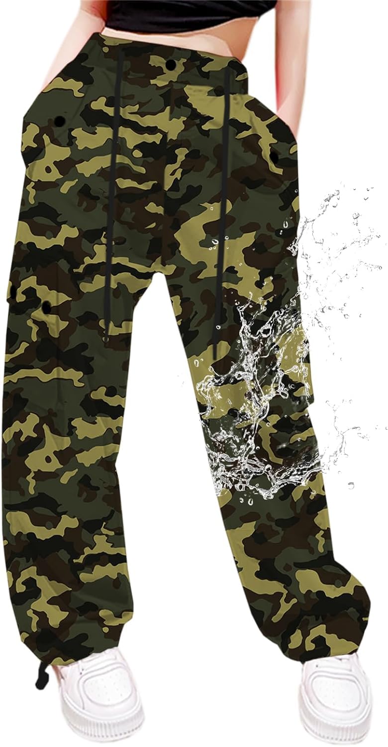 Cromoncent Cargo Pants for Girls & Women - Y2K Parachute Style