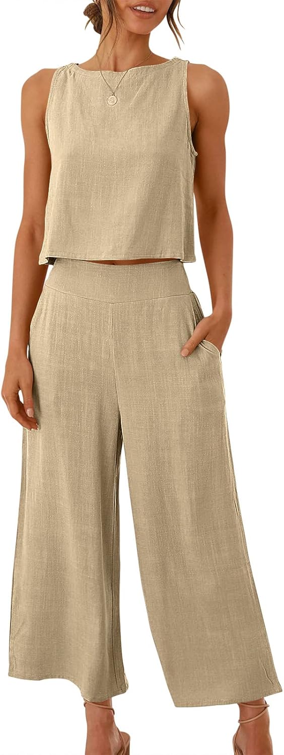 Stylish Women's Summer 2 Piece Outfits for Beach Travel Fun