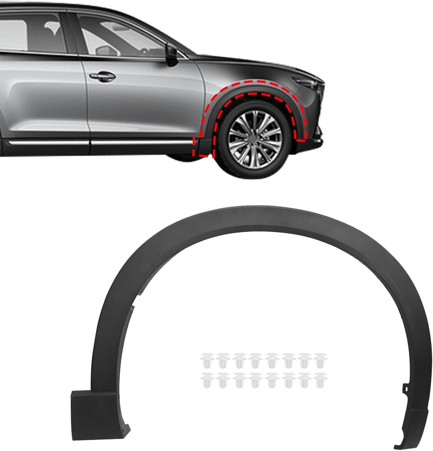 Front Right Side Fender Molding Trim for Mazda CX-9 2016-2023