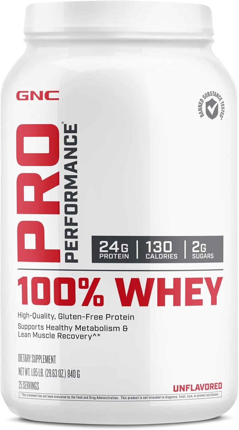 GNC Pro Performance 100% Whey Protein Powder for Muscle Recovery