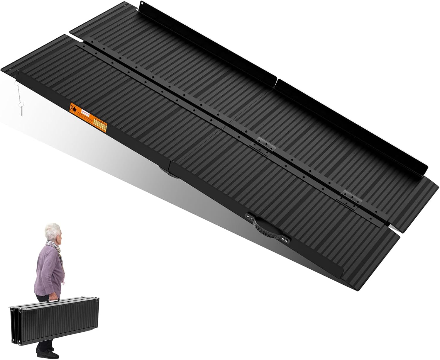 Portable 6ft Wheelchair Ramp with 800 LBS Capacity for Home