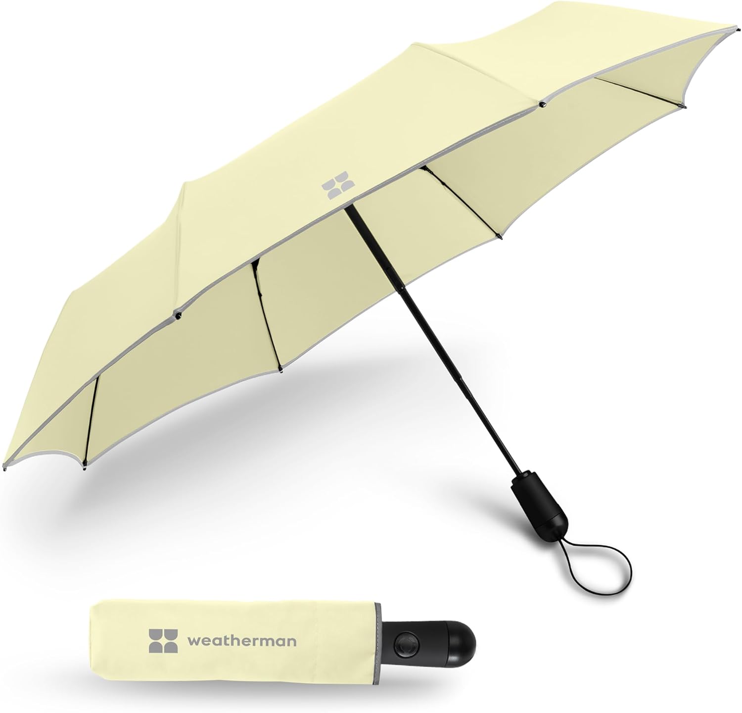 Weatherman Compact Mini Umbrella - Windproof Travel Umbrella