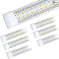 8FT LED Shop Light 6-Pack Super Bright 120W Linkable Fixtures