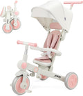JMMD Baby Tricycle 7-in-1 Foldable Kids Trike - Adjustable Parent
