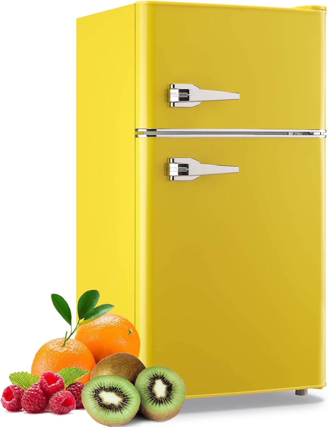 WANAI Compact Mini Refrigerator with Freezer for Dorms & Offices