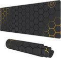 31.5in x 11.8in Black Gold Desk Mat - Extended Gaming Mouse Pad