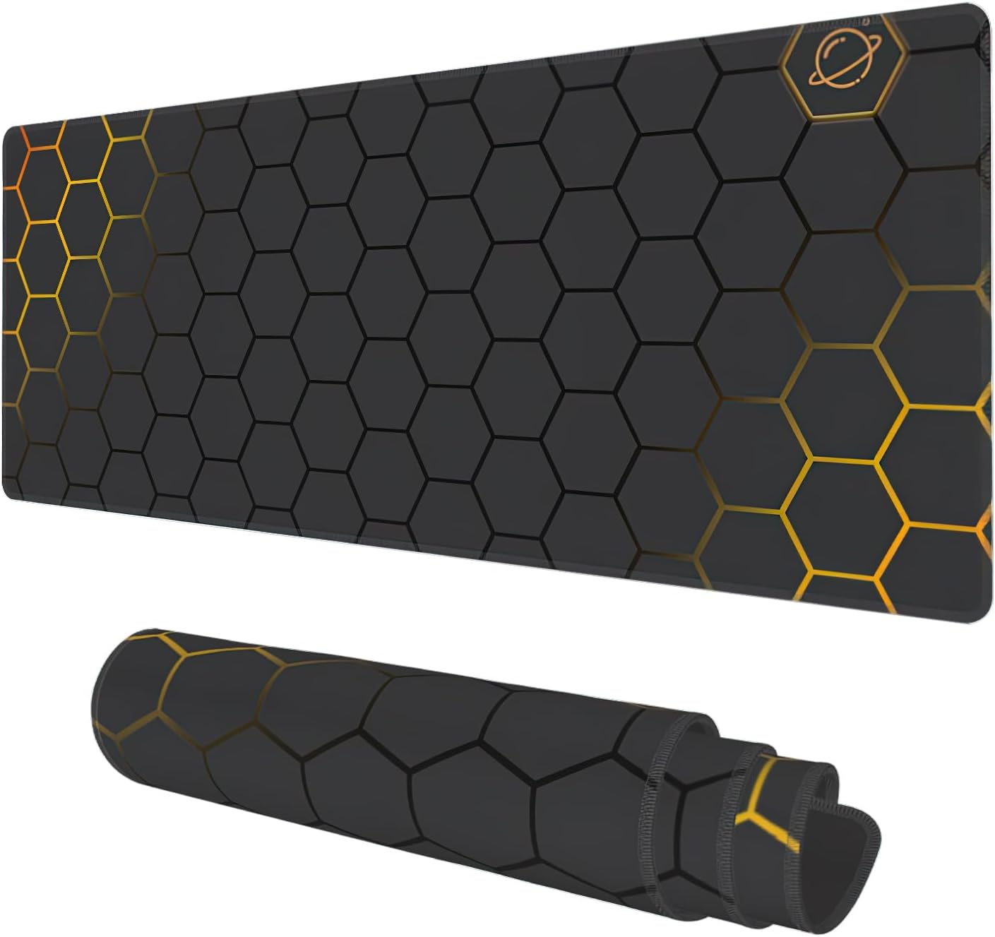 KOAIWPAE Extended Gaming Mouse Pad - 31.5x11.8 Non-Slip Base, Stitched Edge