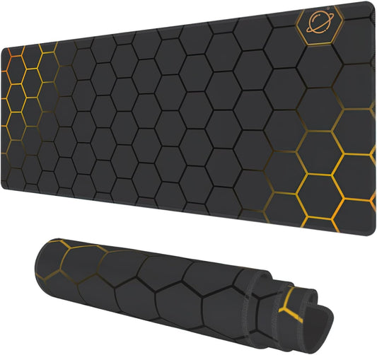 KOAIWPAE Extended Gaming Mouse Pad - 31.5x11.8 Non-Slip Base, Stitched Edge