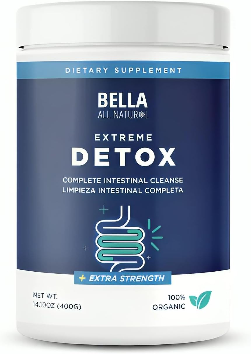 Bella All Natural Extreme Detox Powder for Gut Health Support