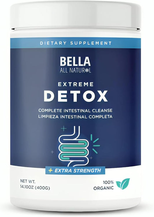 Bella All Natural Extreme Detox Powder for Gut Health Support