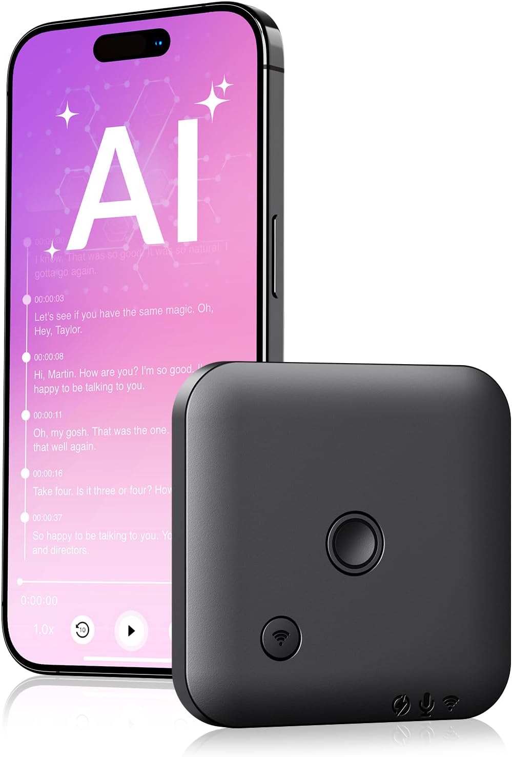 FoCase Note AI Voice Recorder with 64GB Memory and More