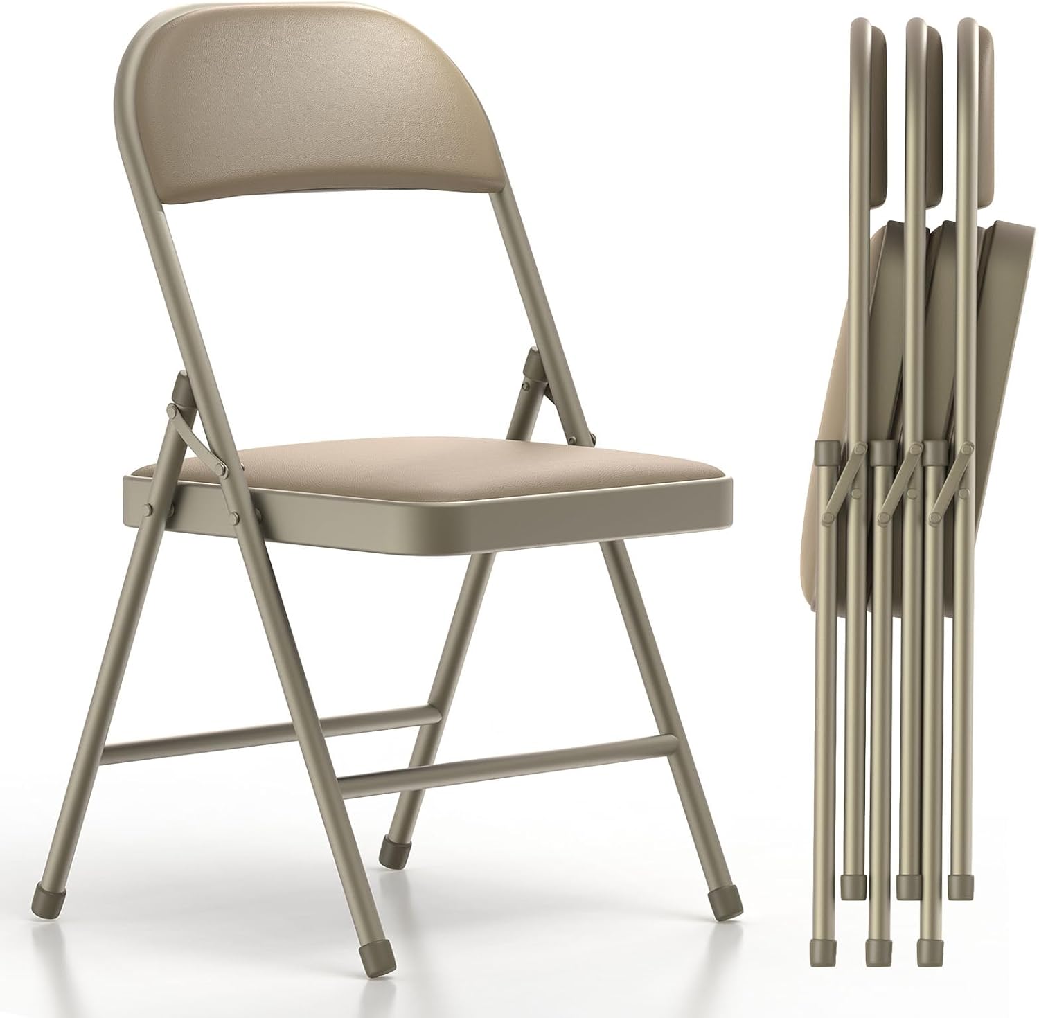 Nazhura 4 Pack Cushioned Folding Chairs