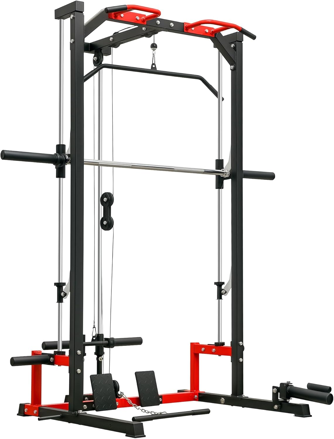Soozier Power Cage Smith Machine: Ultimate Home Gym Hub