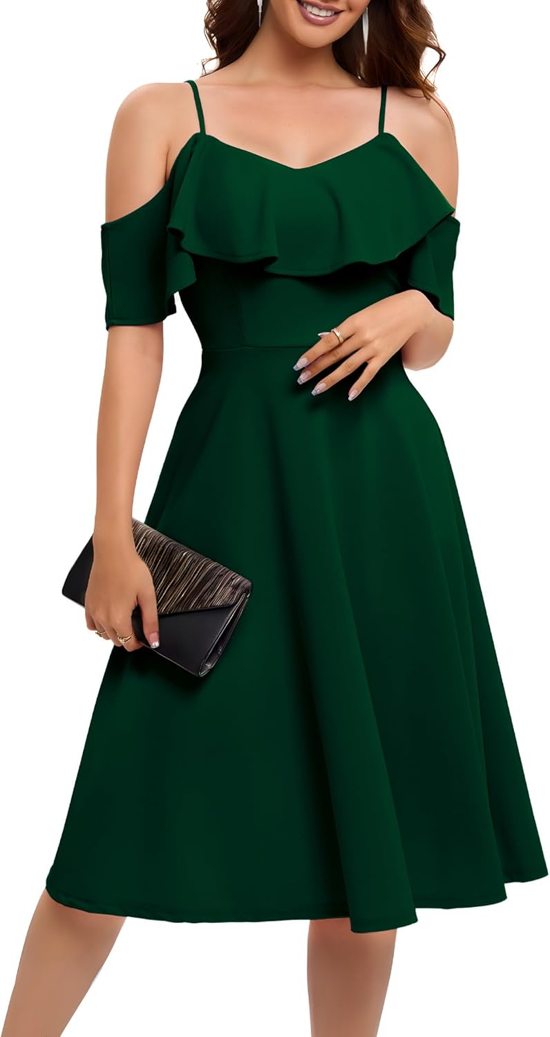 Bbonlinedress Off The Shoulder Cocktail Dress for Weddings