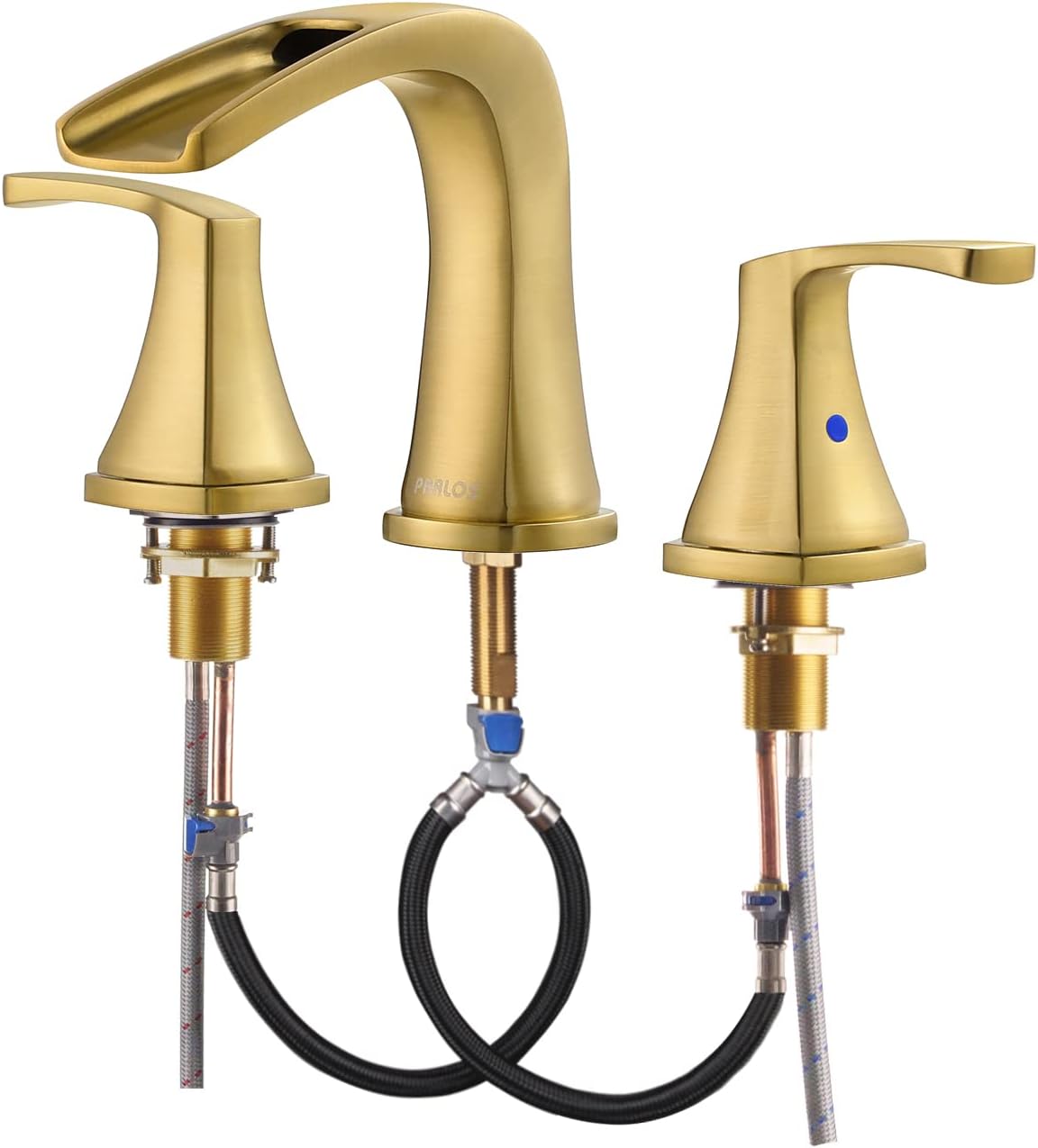 PARLOS Widespread Waterfall Bathtub Faucet for Elegant Bathrooms