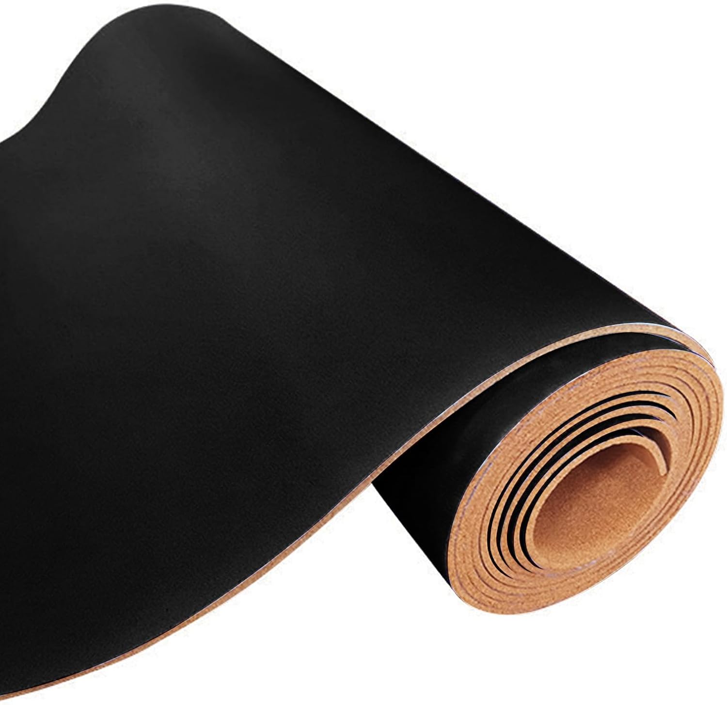 Large Cork Board Roll Black Linen 96in x 48in for Office Decor