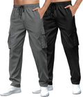 Men's Casual Cargo Sweatpants Waist Drawstring Joggers - Multi Pocket