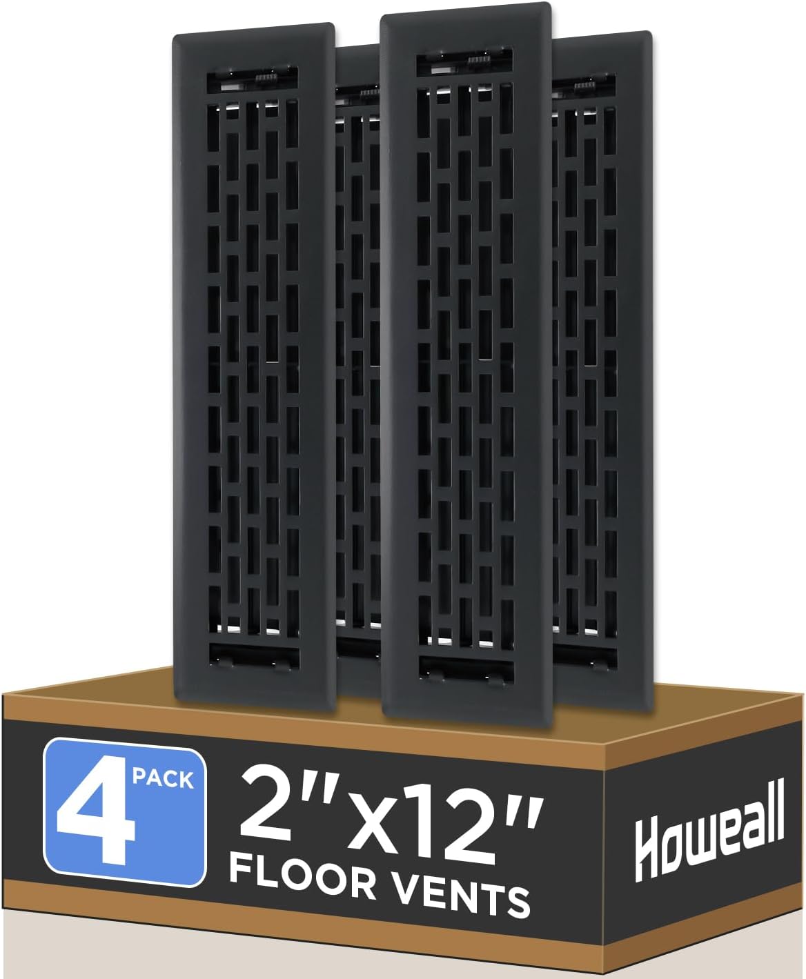 2x12 Inches Heavy Duty Walkable Floor Register for Home Use