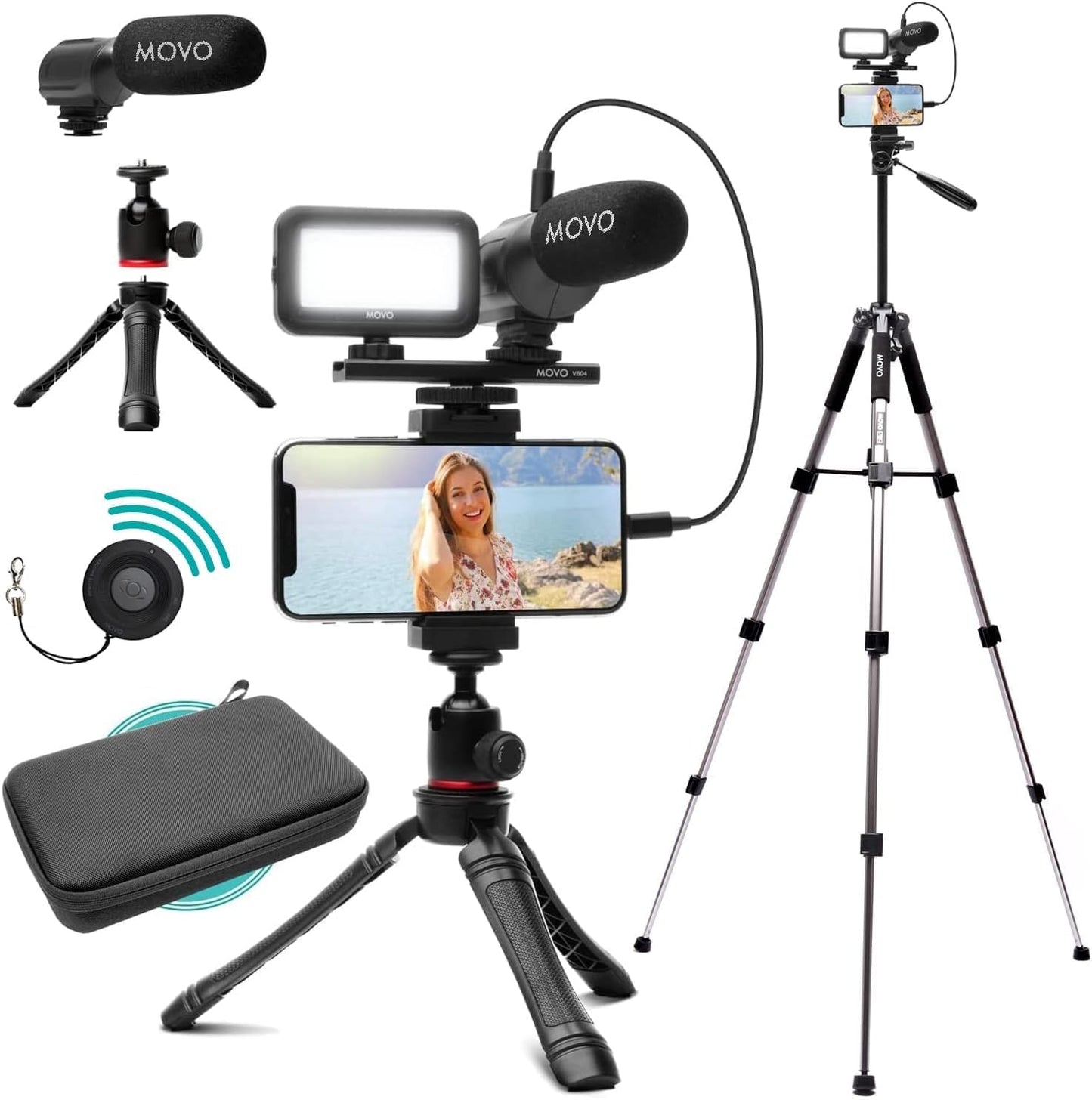 Movo iVlogger Vlogging Kit for iPhone - Complete Starter Kit